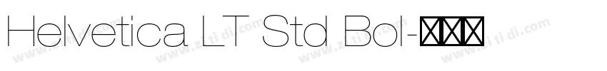 Helvetica LT Std Bol字体转换